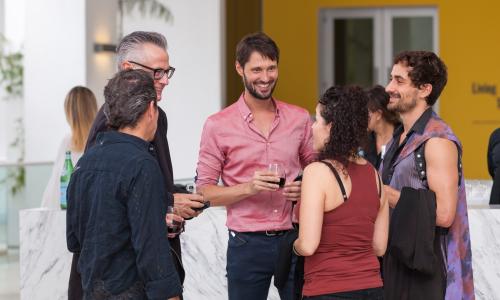 Attendees at a Hammer Museum member event.